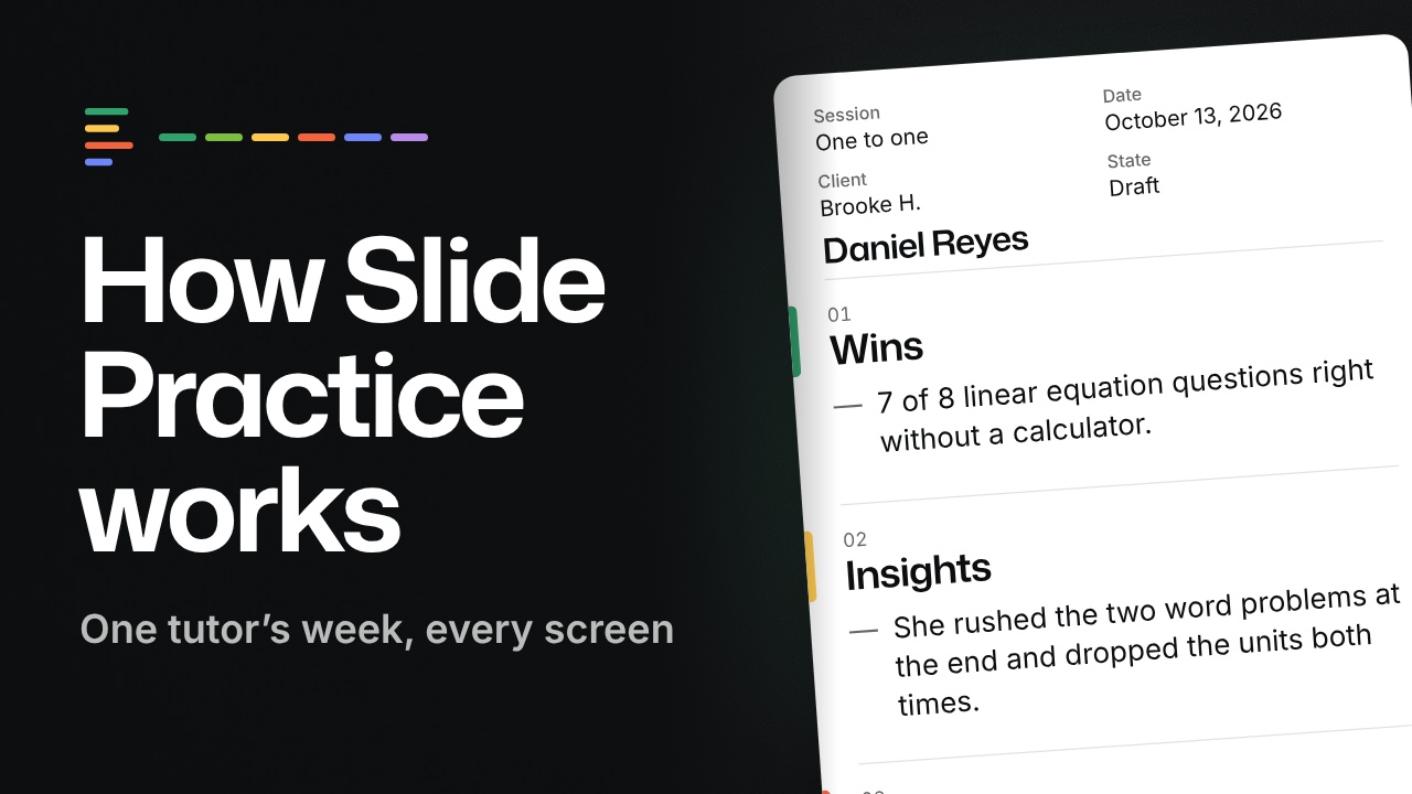 The thumbnail of How Slide Practice works, the walkthrough on YouTube